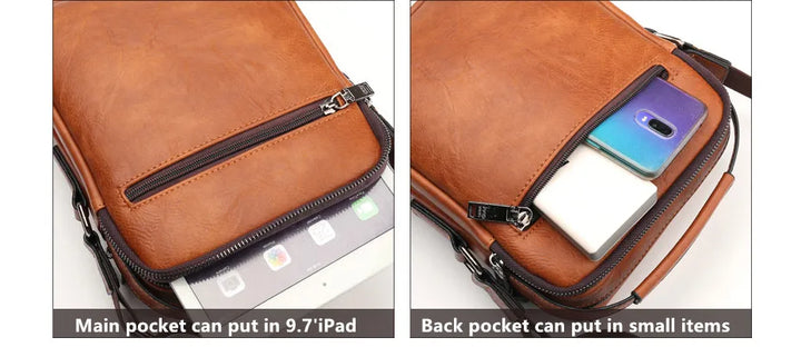 JEEP BULUO Large Leather Satchel – Smart, Durable & Professional