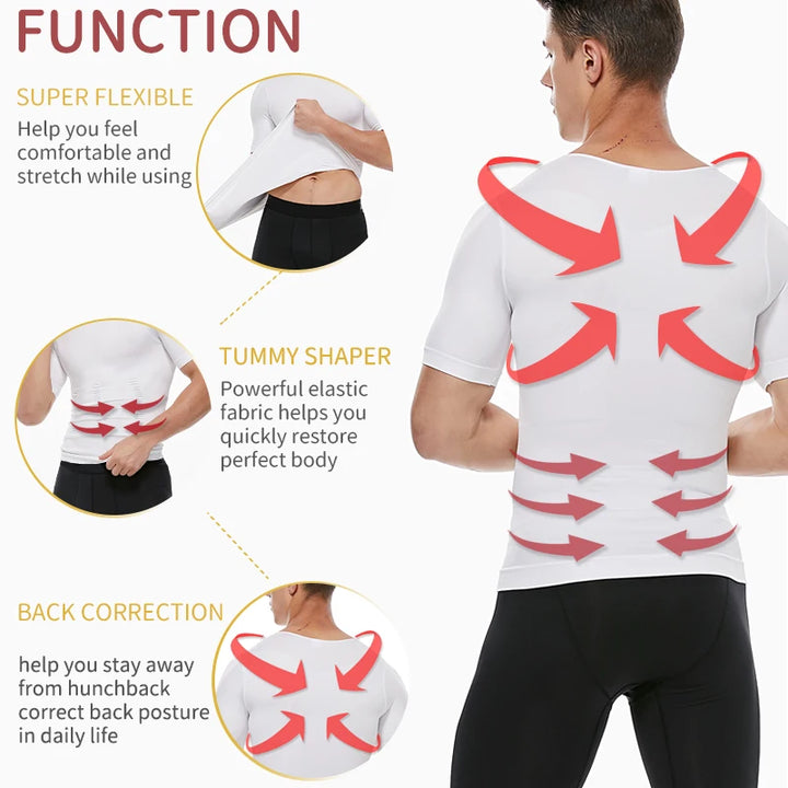 Slim Fit Men’s Waist Trainer – Shaping & Posture Support Vest