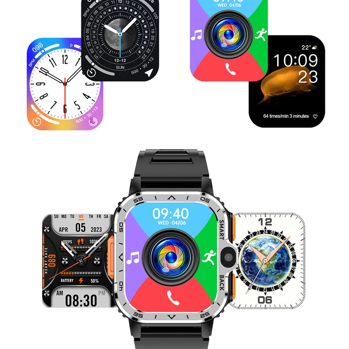 Smart Watch 4G GPS Dual Camera NFC WiFi 64GB