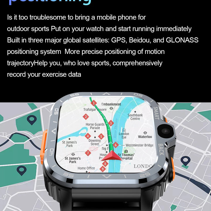 Smart Watch 4G GPS Dual Camera NFC WiFi 64GB